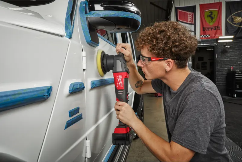 Aku excentrická leštička Milwaukee M18 FROP15-502X, leštící bruska 125 mm, 2x aku M18 B5 + nabíječka M12-18 FC, 4933478837 (MI4933478835)